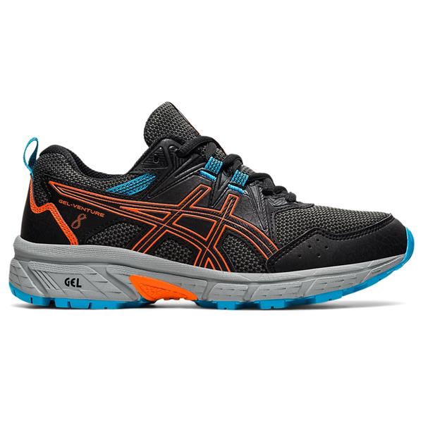Mens Asics Gel Venture 8 1011A824-BLACK ORANGE | Phillips Shoes Ireland